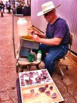 art polishing rocks at EAST 2012 saturated