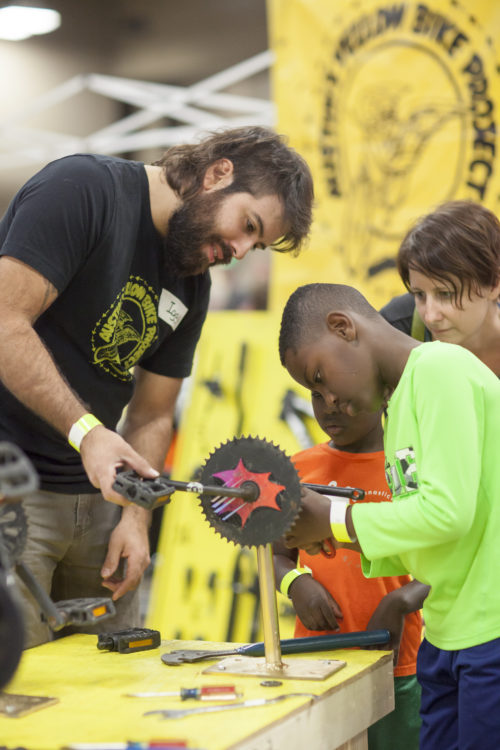 AUSTIN, TEXAS - MAY 7, 2016:  The 2016 Maker Faire in Austin, Texas.